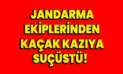 Jandarma ekiplerinden kaçak kazıya suçüstü!  