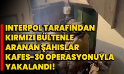 Interpol tarafından kırmızı bültenle aranan şahıslar Kafes-30 operasyonuyla yakalandı!