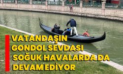 Vatandaşın gondol sevdası soğuk havalarda da devam ediyor  