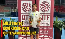 Milli tenisçi Ergi Kırkın'dan çifte şampiyonluk!
