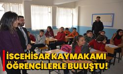 İscehisar Kaymakamı öğrencilerle buluştu!