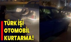 Bursa'da Türk işi otomobil kurtarma!