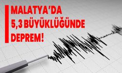 SON DAKİKA: Malatya’da 5,3 büyüklüğünde deprem!