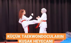  Küçük taekwondocuların kuşak heyecanı  