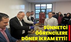 Sünnetci, öğrencilere döner ikram etti