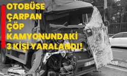 Sarıyer'de İETT otobüsüne çarpan çöp kamyonundaki 3 kişi yaralandı!