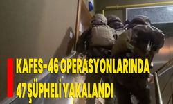 Kafes-46 operasyonlarında 47 şüpheli yakalandı