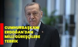 Cumhurbaşkanı Erdoğan'dan milli güreşçilere tebrik