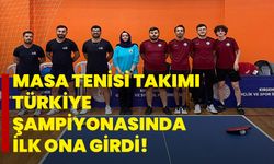 Masa Tenisi Takımı Türkiye Şampiyonasında İlk Ona Girdi!