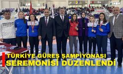 U17-U20 Türkiye Güreş Şampiyonası seremonisi düzenlendi