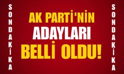 SON DAKİKA: AK PARTİ'NİN ADAYLARI BELLİ OLDU!