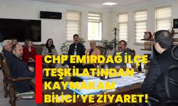 CHP Emirdağ ilçe teşkilatından Kaymakam Bilici’ye ziyaret!