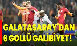 Galatasaray'dan 6 gollü galibiyet