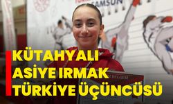 Kütahyalı Asiye Irmak Türkiye üçüncüsü!