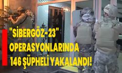"Sibergöz-23" operasyonlarında 146 şüpheli yakalandı