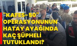 "Kafes-50" operasyonunun Hatay ayağında kaç şüpheli tutuklandı?