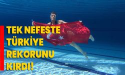 Tek nefeste Türkiye rekorunu kırdı!