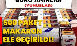 Kütahya’da 500 paket makaron ele geçirildi!