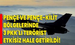 Pençe ve Pençe-Kilit bölgelerinde 3 PKK'lı terörist etkisiz hale getirildi!