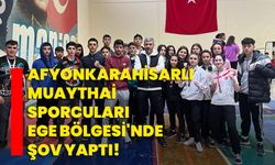 Afyonkarahisarlı Muaythai sporcuları Ege Bölgesi'nde şov yaptı!