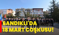 Sandıklı’da Atatürk anıtına çelenk bırakıldı!