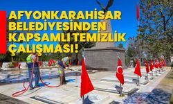 Afyonkarahisar Belediyesi'nden Kapsamlı Temizlik Çalışması