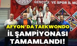 Afyon’da taekwondo il şampiyonası tamamlandı!