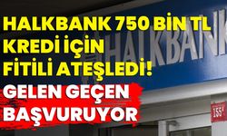 Halkbank 750 Bin TL. kredi için fitili ateşledi! Gelen geçen başvuruyor