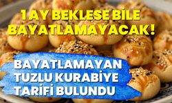 1 ay beklese bile bayatlamayacak! Bayatlamayan tuzlu kurabiye tarifi bulundu