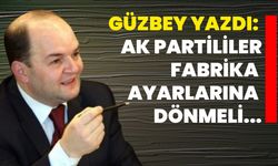 Güzbey yazdı: AK Partililer fabrika ayarlarına dönmeli...
