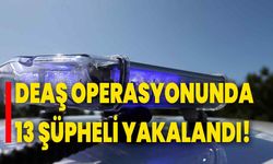 DEAŞ operasyonunda 13 şüpheli yakalandı