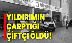 Yıldırımın çarptığı çiftçi öldü!