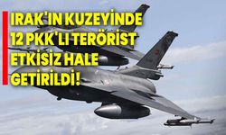 Irak'ın kuzeyinde 12 PKK'lı terörist etkisiz hale getirildi