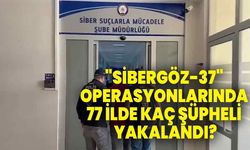 "Sibergöz-37" operasyonlarında 77 ilde 156 şüpheli yakalandı