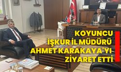 Koyuncu, İŞKUR İl Müdürü Ahmet Karakaya'yı Ziyaret Etti