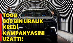 Togg, 800 bin liralık kredi kampanyasını uzattı