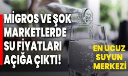 Migros ve Şok marketlerde su fiyatları açığa çıktı! En ucuz suyun merkezi