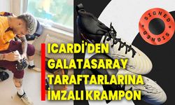 Icardi'den Galatasaray taraftarlarına imzalı krampon
