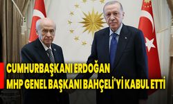 Cumhurbaşkanı Erdoğan, MHP Genel Başkanı Bahçeli'yi kabul etti