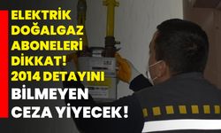 Elektrik, doğalgaz aboneleri dikkat! 2014 detayını bilmeyen ceza yiyecek!