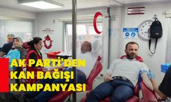 AK Parti'den kan bağışı kampanyası