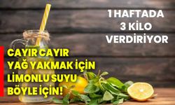 Cayır cayır yağ yakmak için limonlu suyu böyle için! 1 haftada 3 kilo verdiriyor