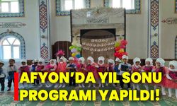 Afyon’da yıl sonu programı yapıldı!