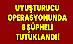 Uyuşturucu operasyonunda 6 şüpheli tutuklandı!