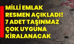 Milli Emlak resmen açıkladı! 7 adet taşınmaz çok uyguna kiralanacak