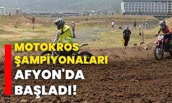 Motokros şampiyonaları Afyonkarahisar'da başladı!