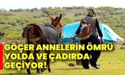 Göçer annelerin ömrü yolda ve çadırda geçiyor!