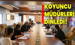 Koyuncu müdürleri dinledi!