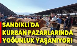 Sandıklı'da kurban pazarlarında yoğunluk yaşanıyor!