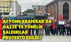 Afyonkarahisar'da Gazze'ye yönelik saldırılar protesto edildi!